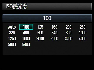 3.為了盡量抑制噪點的產生，應設置較低的ISO感光度